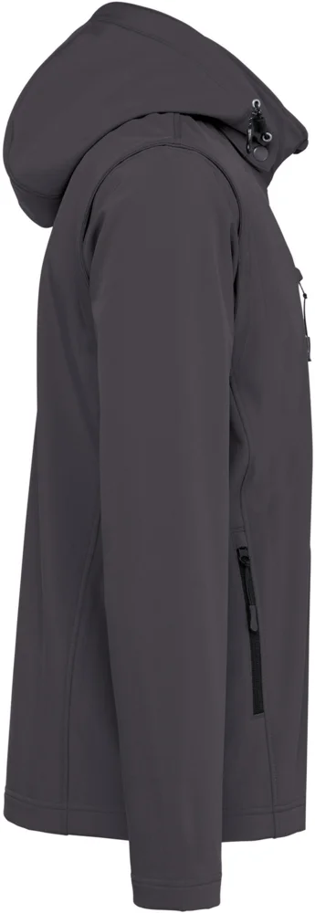Unisex 3 -layer hooded softshell jacket