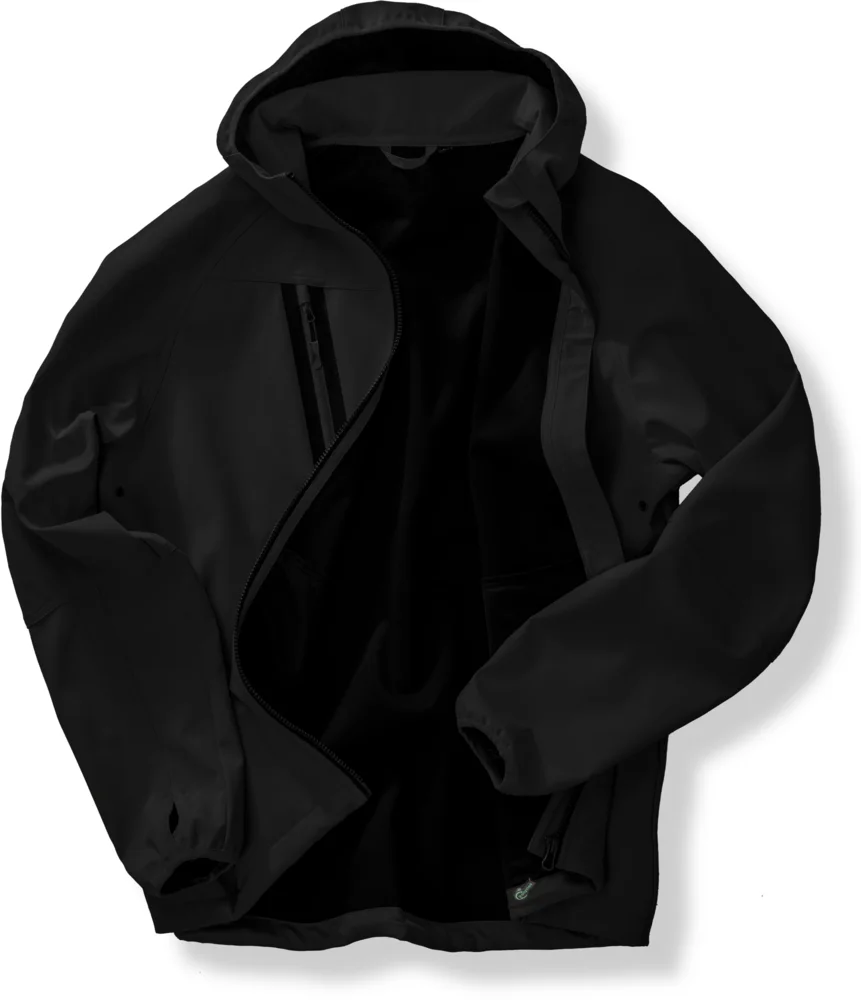 Unisex 3 -layer hooded softshell jacket