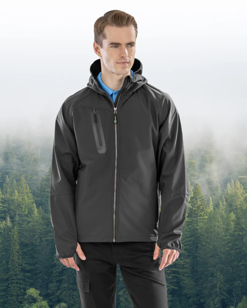 Unisex 3 -layer hooded softshell jacket