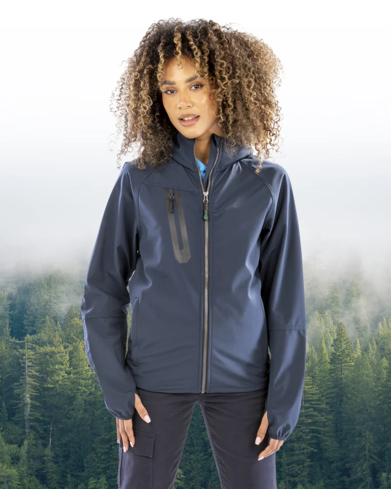 Unisex 3 -layer hooded softshell jacket
