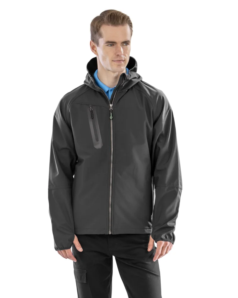 Unisex 3 -layer hooded softshell jacket