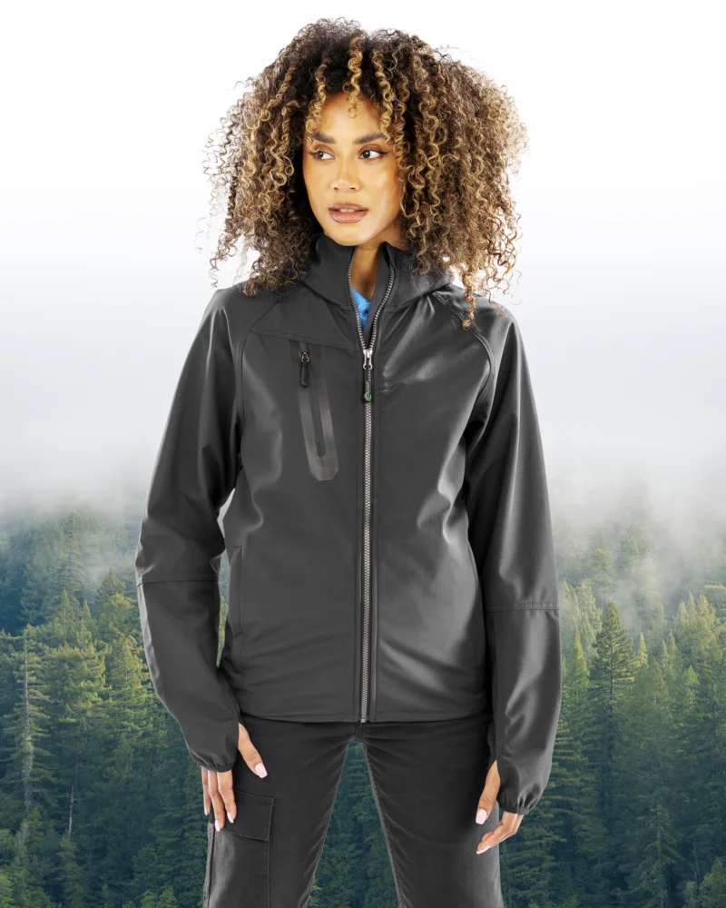 Unisex 3 -layer hooded softshell jacket