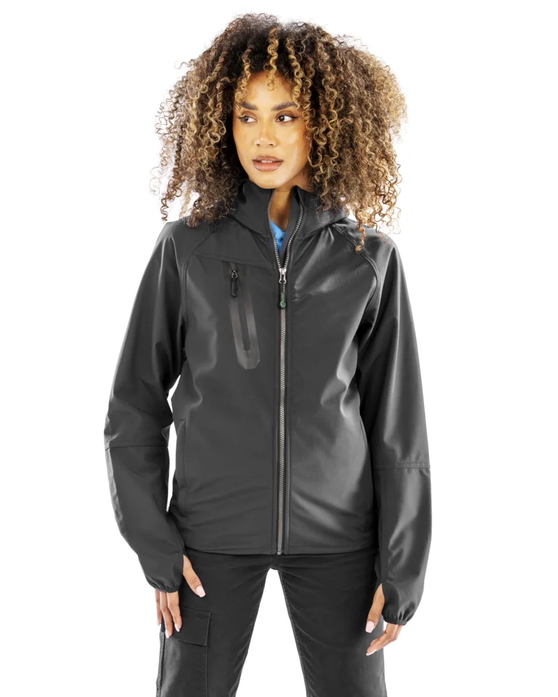 Unisex 3 -layer hooded softshell jacket