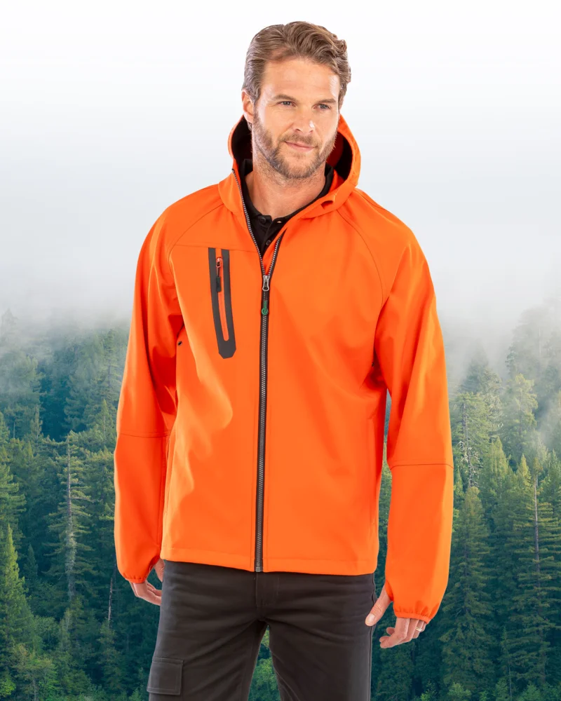 Unisex 3 -layer hooded softshell jacket