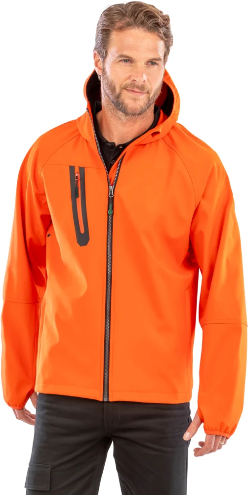 Unisex 3 -layer hooded softshell jacket