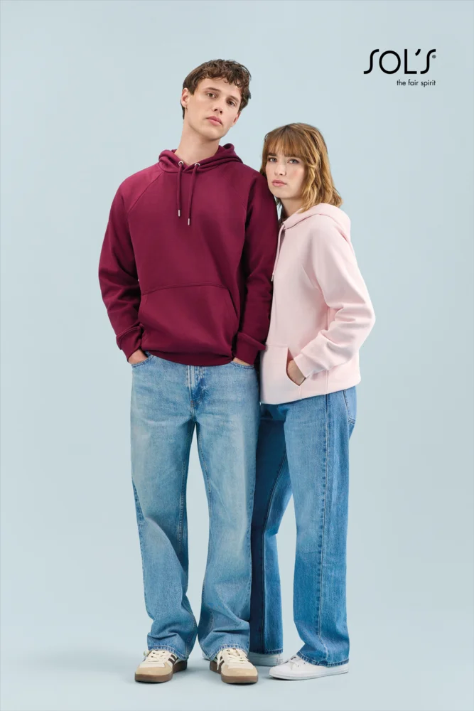 Unisex Bio Raglan Kapuzen Sweater