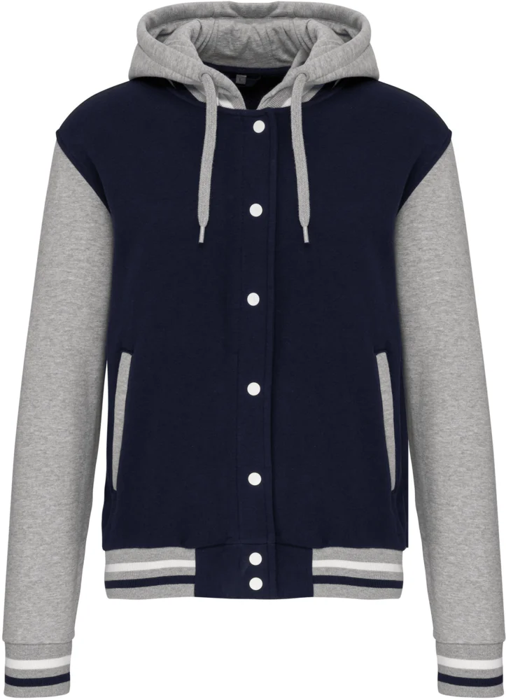 Unisex Kapuzen College Jacke "Teddy"
