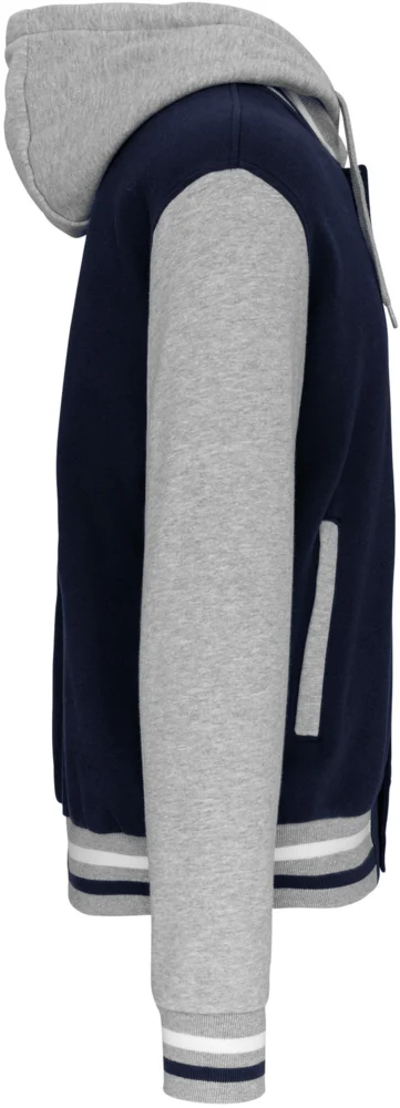 Unisex Kapuzen College Jacke "Teddy"