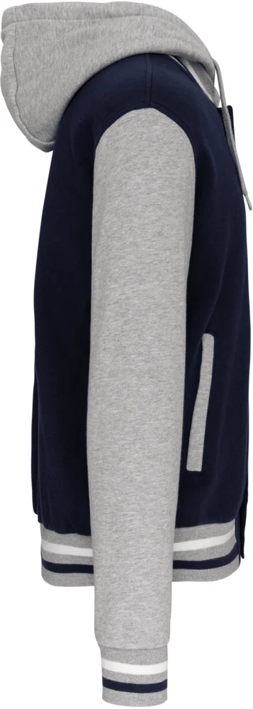 Unisex Kapuzen College Jacke "Teddy"