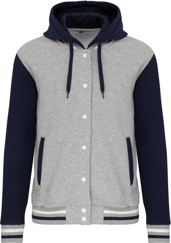 Unisex Kapuzen College Jacke "Teddy"
