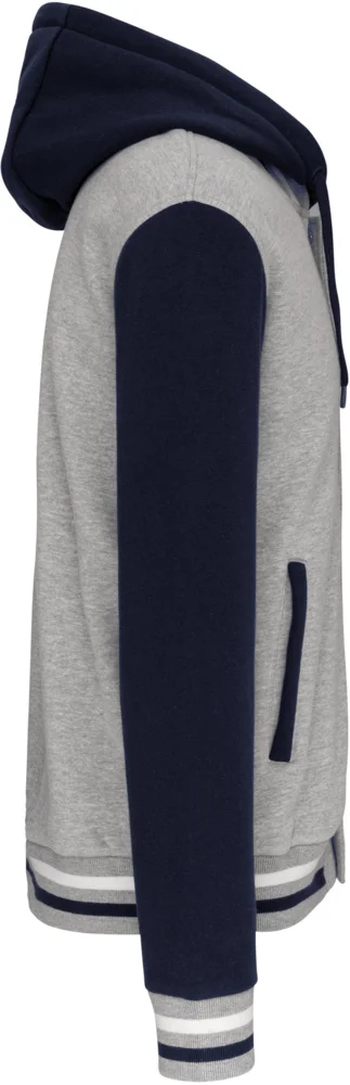 Unisex Kapuzen College Jacke "Teddy"