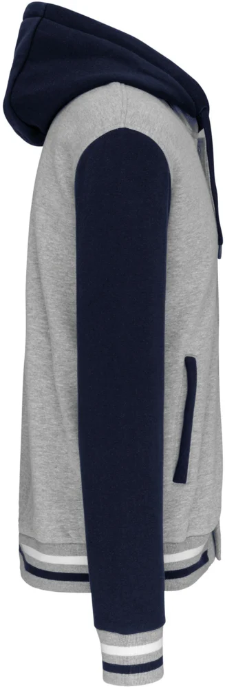 Unisex Kapuzen College Jacke "Teddy"