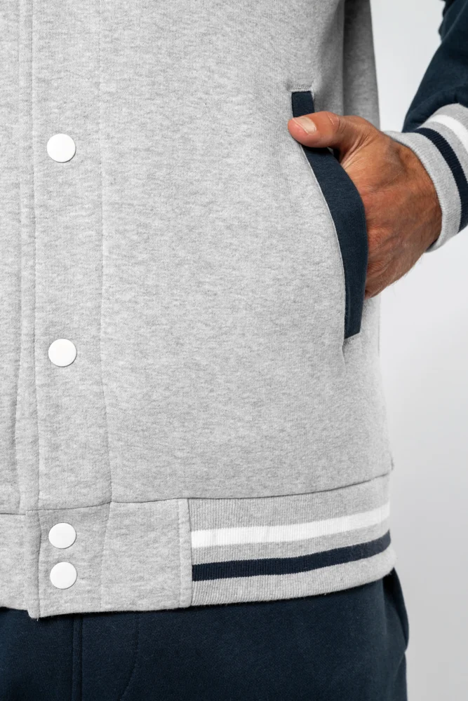 Unisex Kapuzen College Jacke "Teddy"