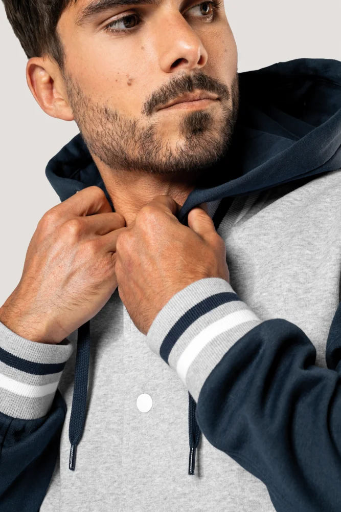 Unisex Kapuzen College Jacke "Teddy"