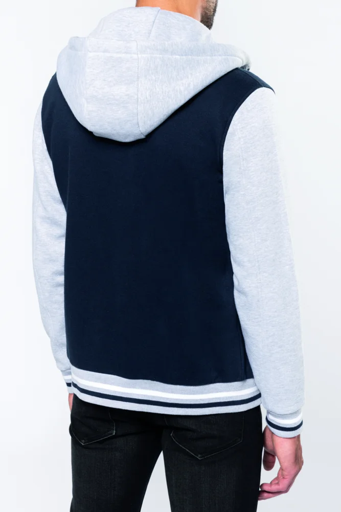 Unisex Kapuzen College Jacke "Teddy"