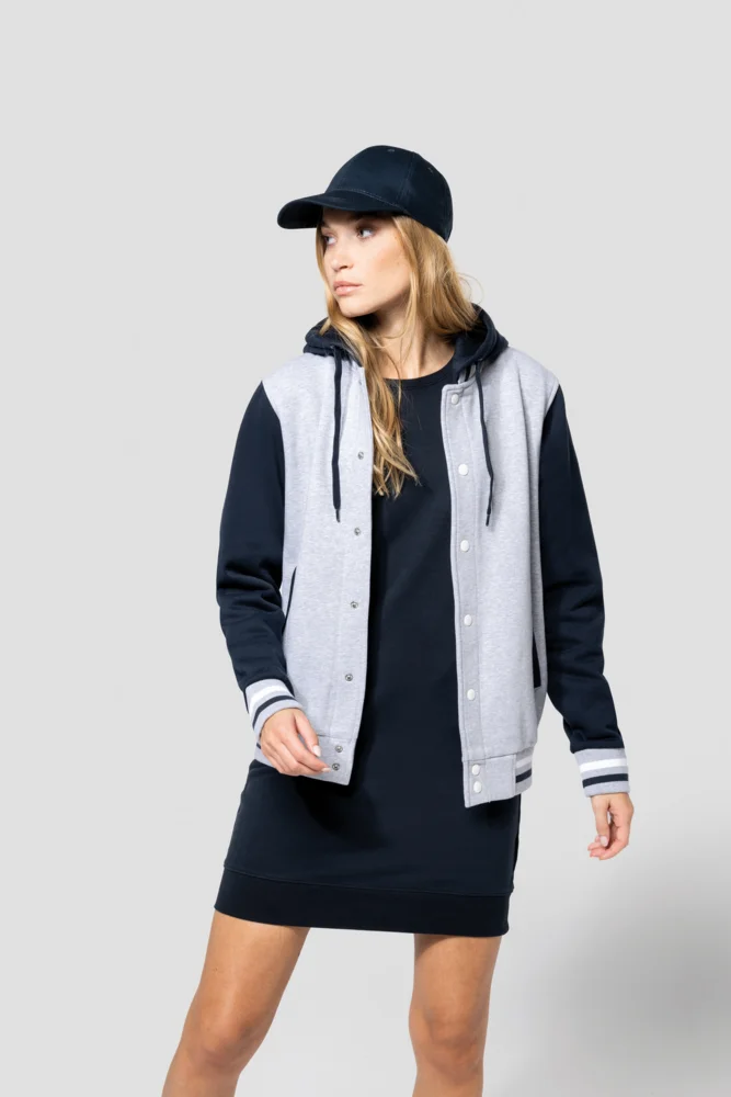 Unisex Kapuzen College Jacke "Teddy"
