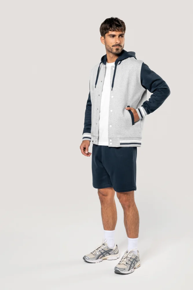 Unisex Kapuzen College Jacke "Teddy"