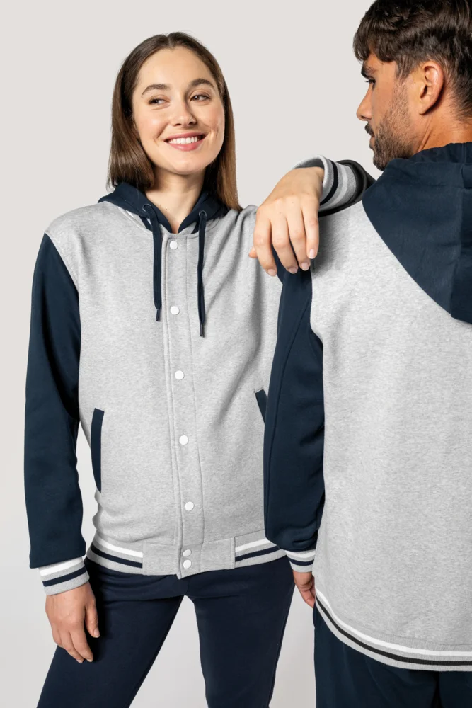 Unisex Kapuzen College Jacke "Teddy"