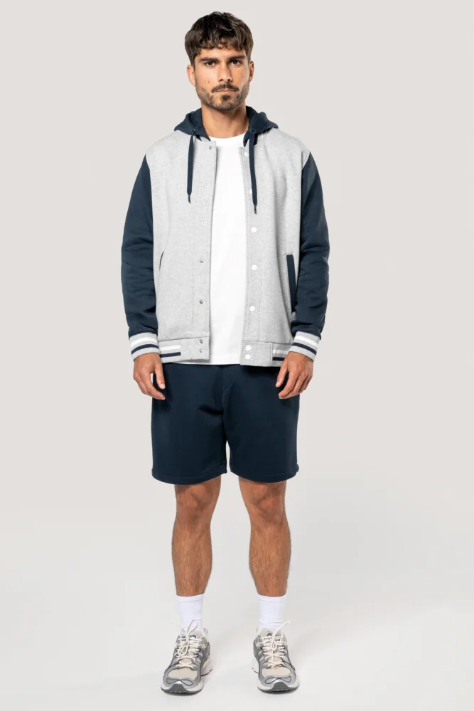Unisex Kapuzen College Jacke "Teddy"