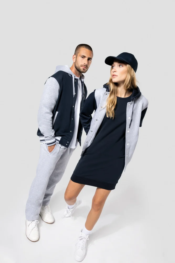 Unisex Kapuzen College Jacke "Teddy"