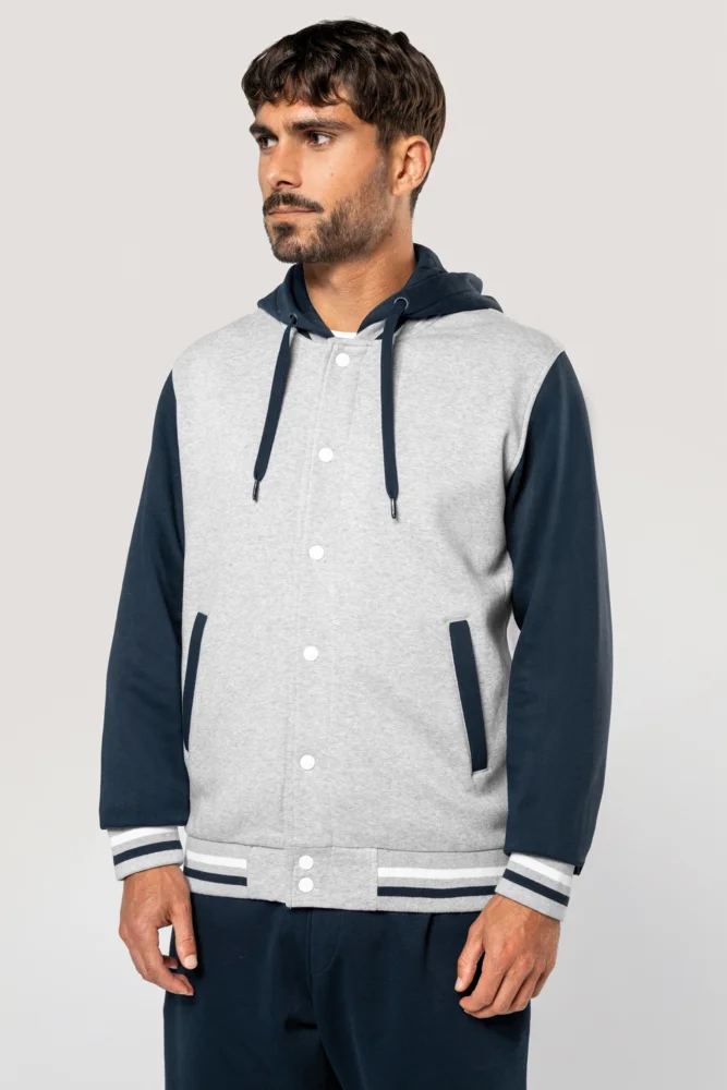 Unisex Kapuzen College Jacke "Teddy"