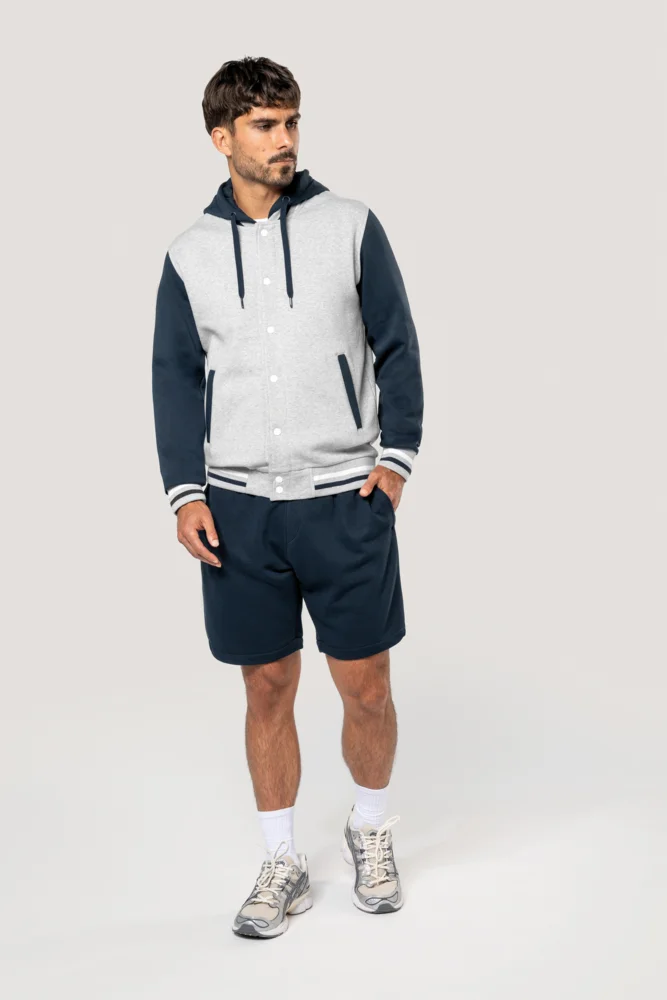 Unisex Kapuzen College Jacke "Teddy"