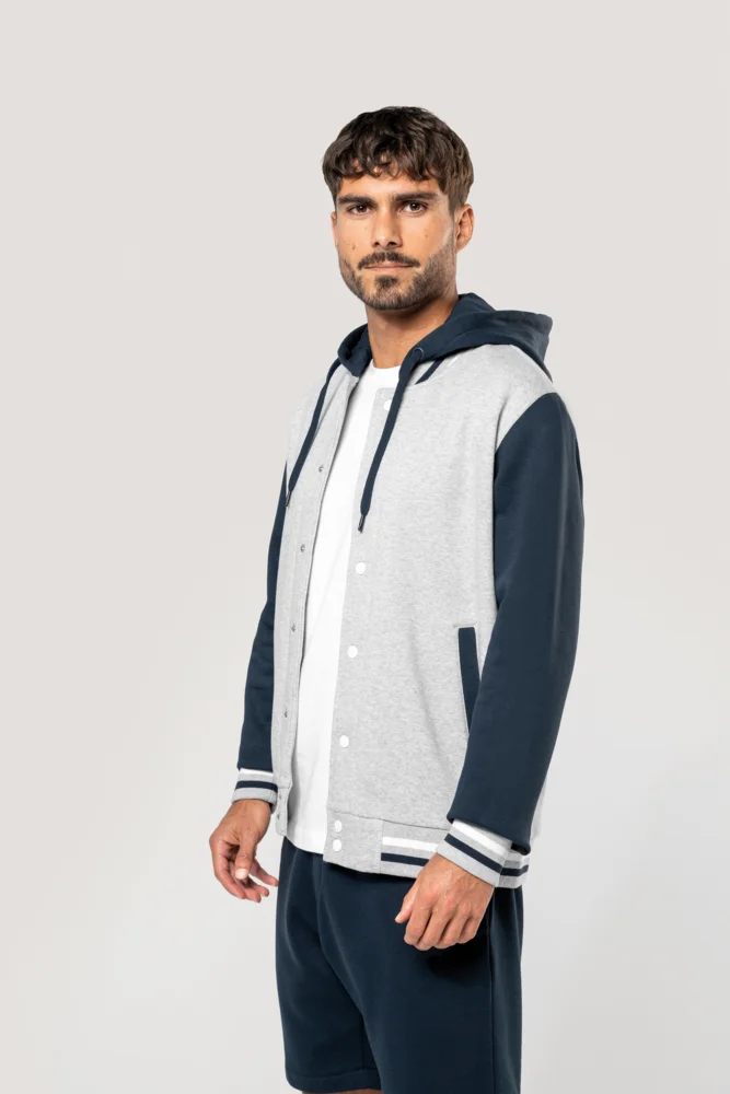 Unisex Kapuzen College Jacke "Teddy"