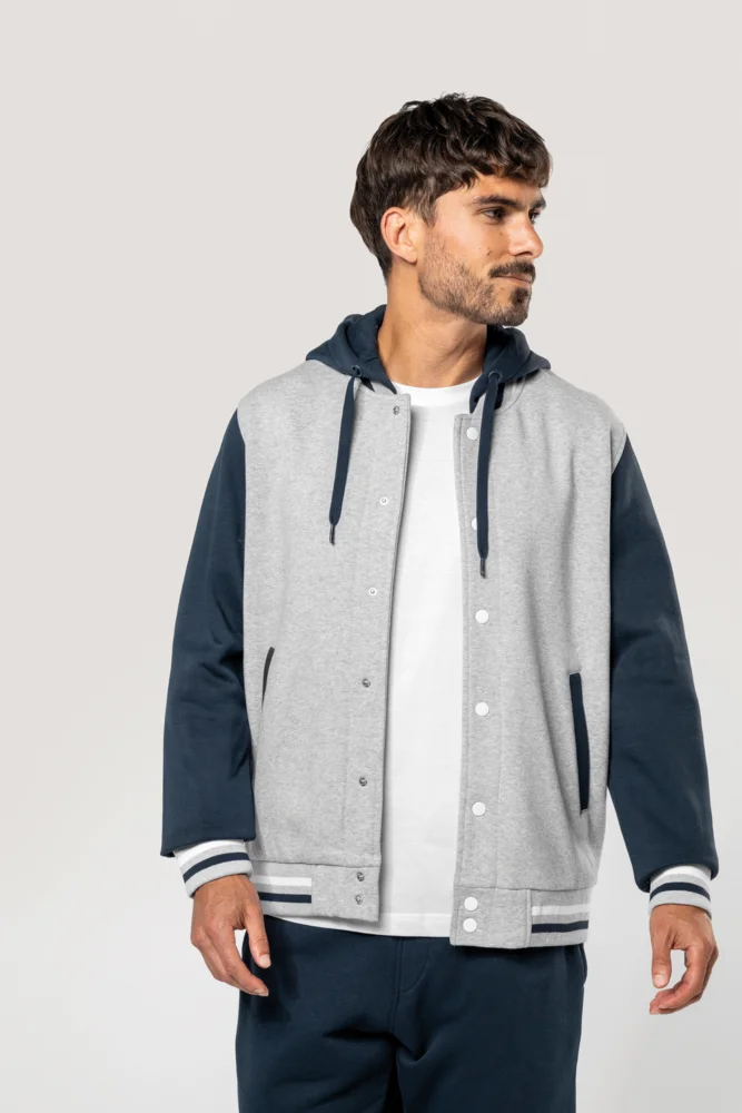Unisex Kapuzen College Jacke "Teddy"
