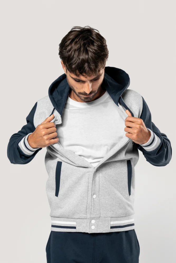Unisex Kapuzen College Jacke "Teddy"