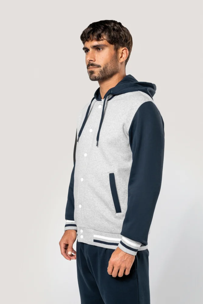 Unisex Kapuzen College Jacke "Teddy"