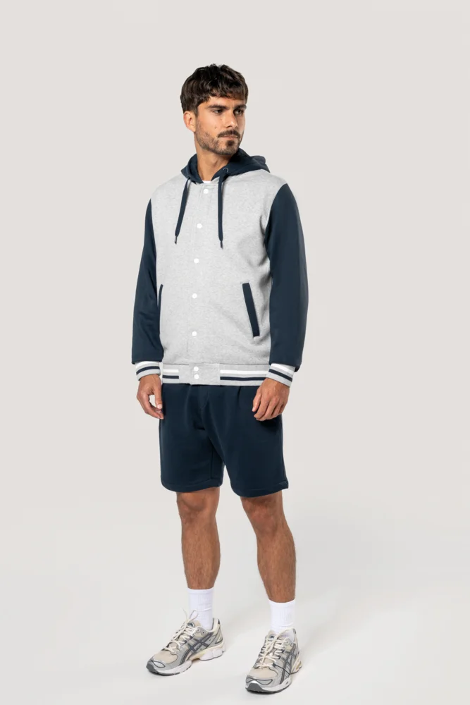 Unisex Kapuzen College Jacke "Teddy"