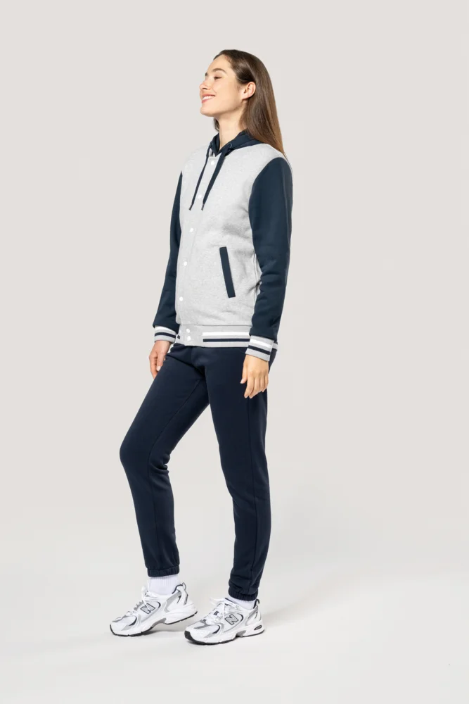 Unisex Kapuzen College Jacke "Teddy"