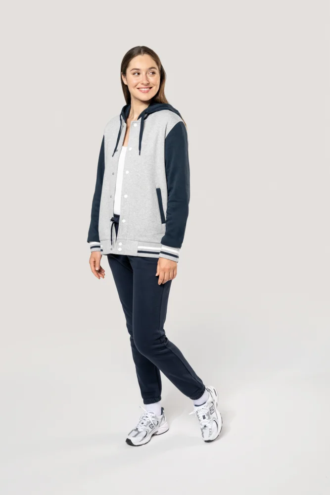 Unisex Kapuzen College Jacke "Teddy"
