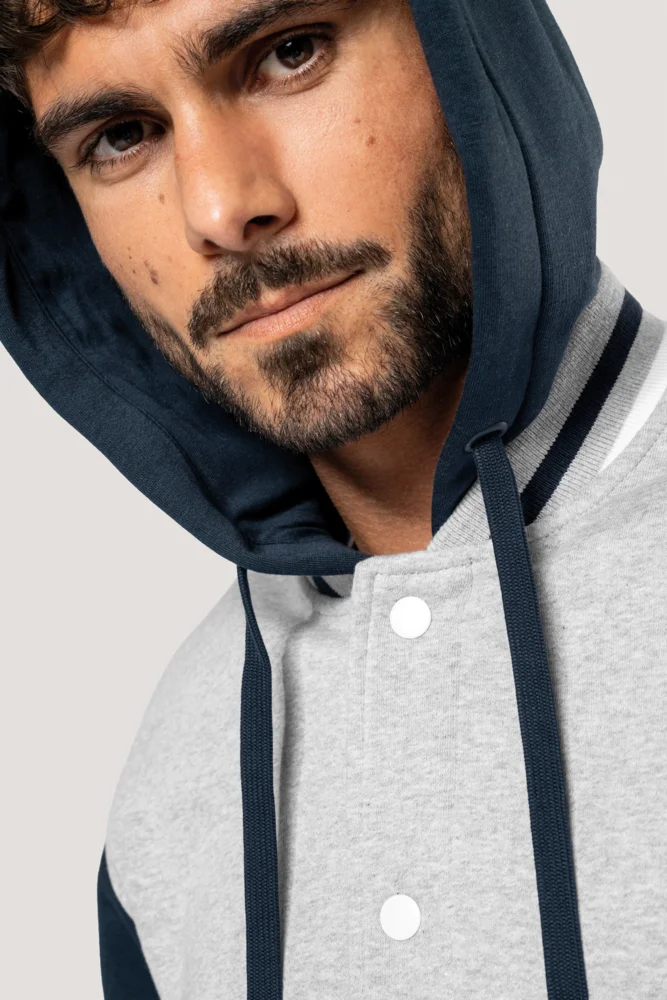 Unisex Kapuzen College Jacke "Teddy"