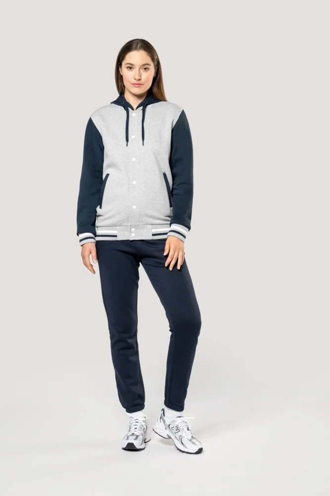 Unisex Kapuzen College Jacke "Teddy"