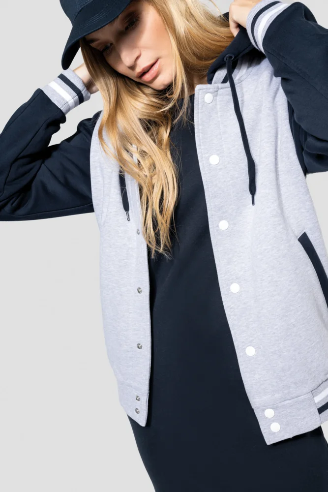 Unisex Kapuzen College Jacke "Teddy"