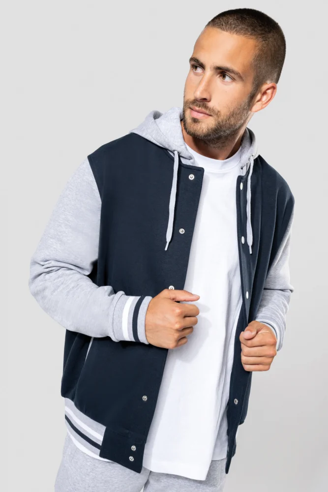 Unisex Kapuzen College Jacke "Teddy"