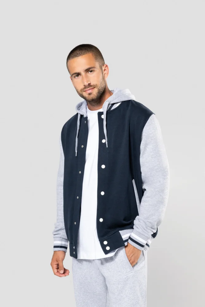 Unisex Kapuzen College Jacke "Teddy"