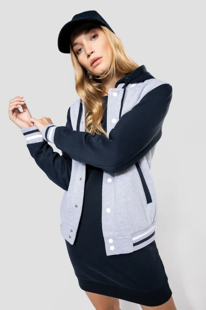 Unisex Kapuzen College Jacke "Teddy"