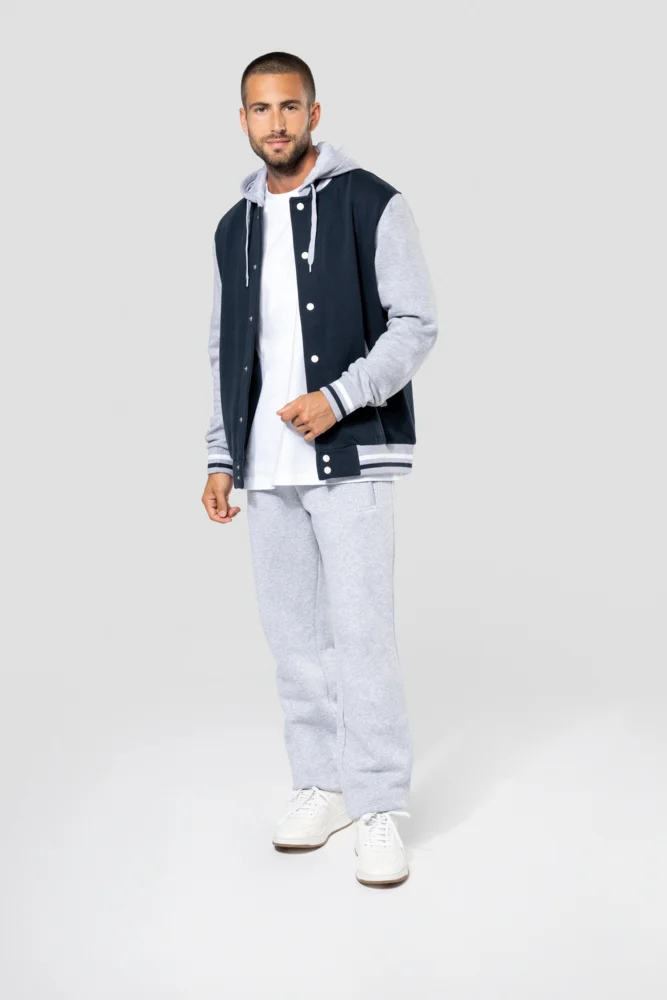 Unisex Kapuzen College Jacke "Teddy"