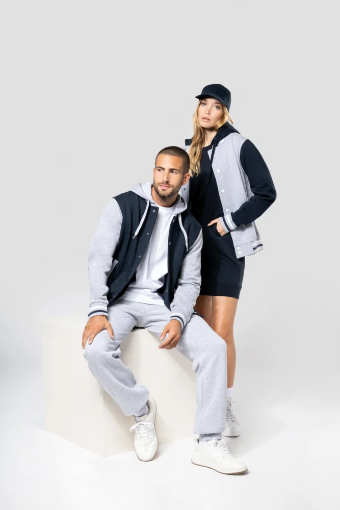 Unisex Kapuzen College Jacke "Teddy"