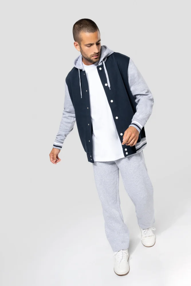Unisex Kapuzen College Jacke "Teddy"