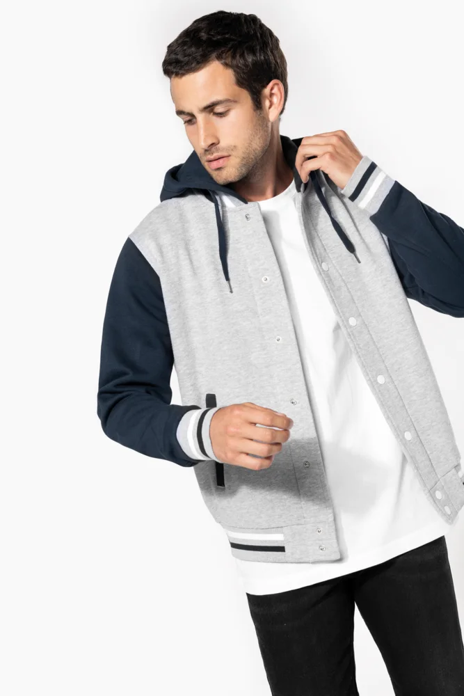Unisex Kapuzen College Jacke "Teddy"