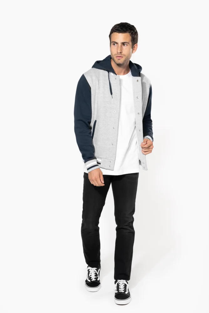 Unisex Kapuzen College Jacke "Teddy"