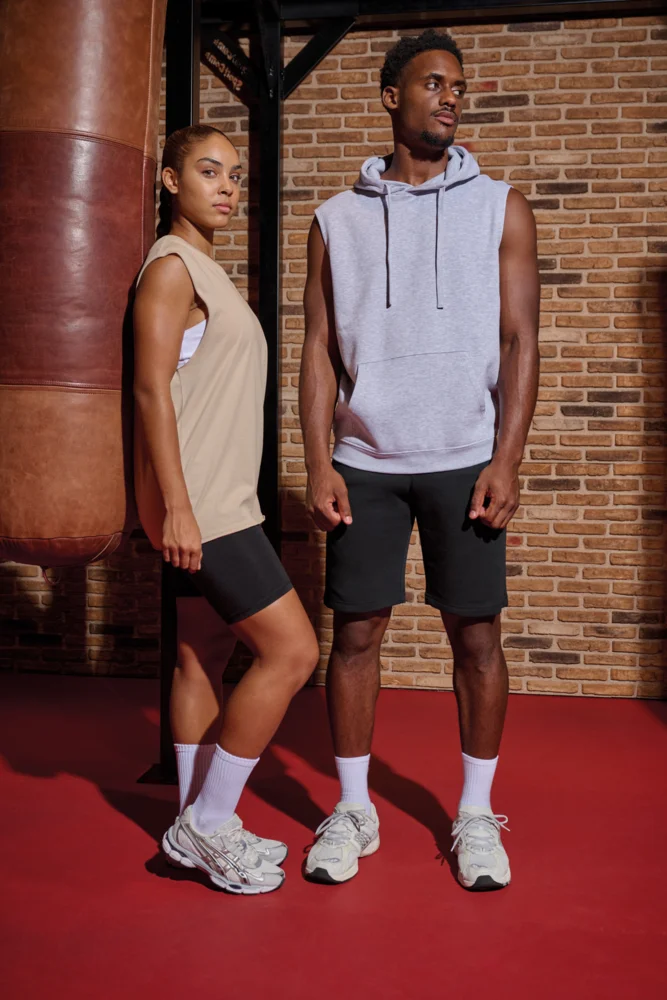 Unisex Kapuzen Sweater ärmellos