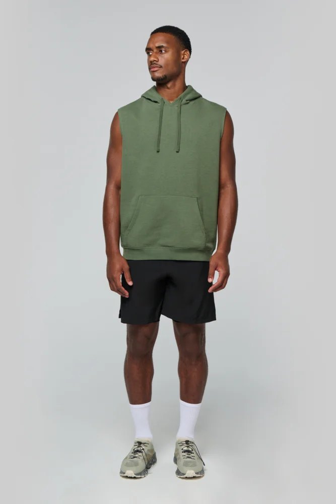 Unisex Kapuzen Sweater ärmellos