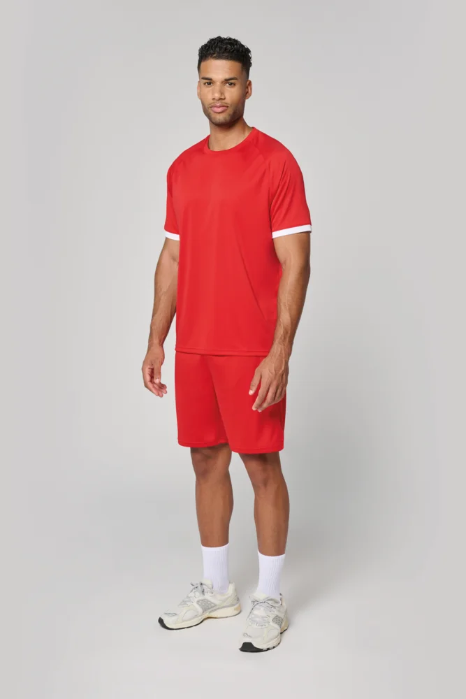 Unisex Kontrast Sport Shirt