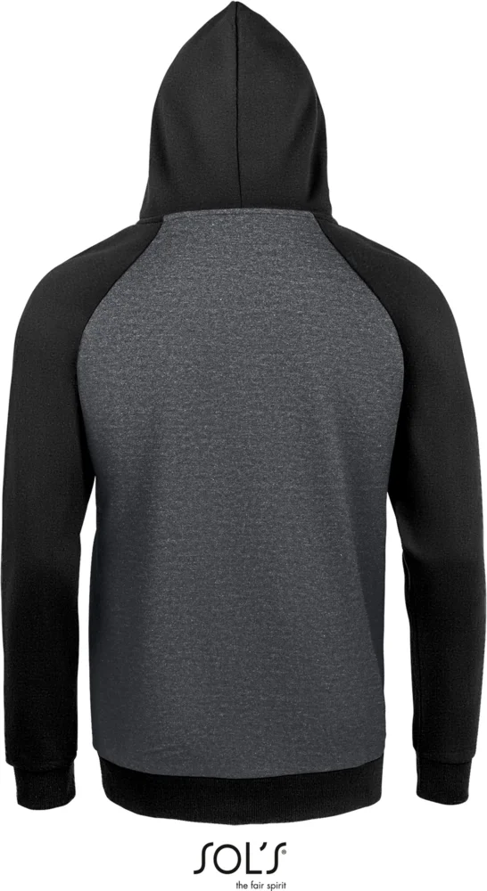 Unisex Raglan Kapuzen Sweater 2-farbig