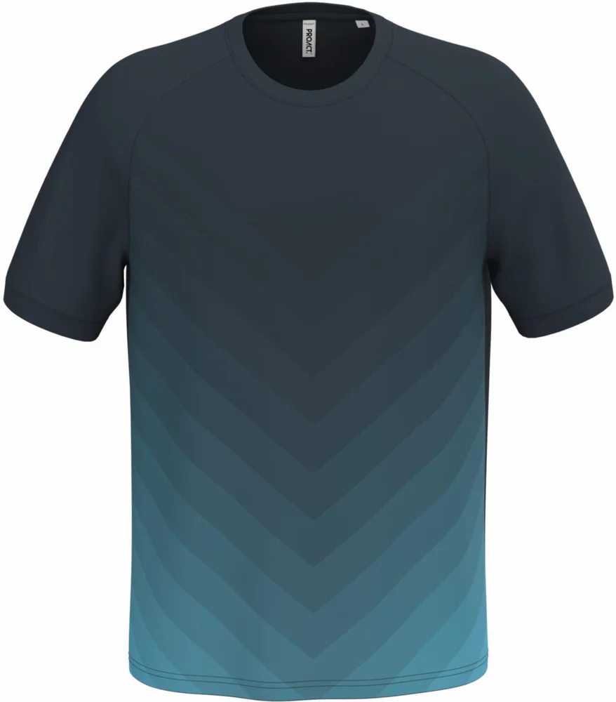 Unisex Sport Shirt mit Farbverlauf