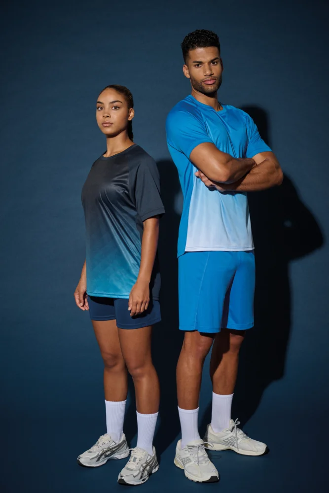 Unisex Sport Shirt mit Farbverlauf